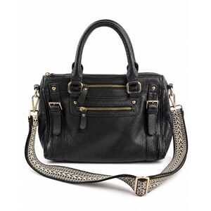 Erica Anenberg Vintage Y2K Black Pebbled Leather Shoulder Bag Purse
